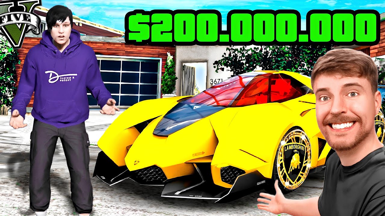 ကျနော် Mr. Beast ရဲ့ Lamborghini ကြီးကို လက်ဆောင်ရခဲ့တယ် | Mr. Beast Challenge GTA V | SMART On Live