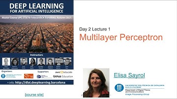 Multilayer Perceptron (DLAI D2L1 2017 UPC Deep Learning for Artificial Intelligence)