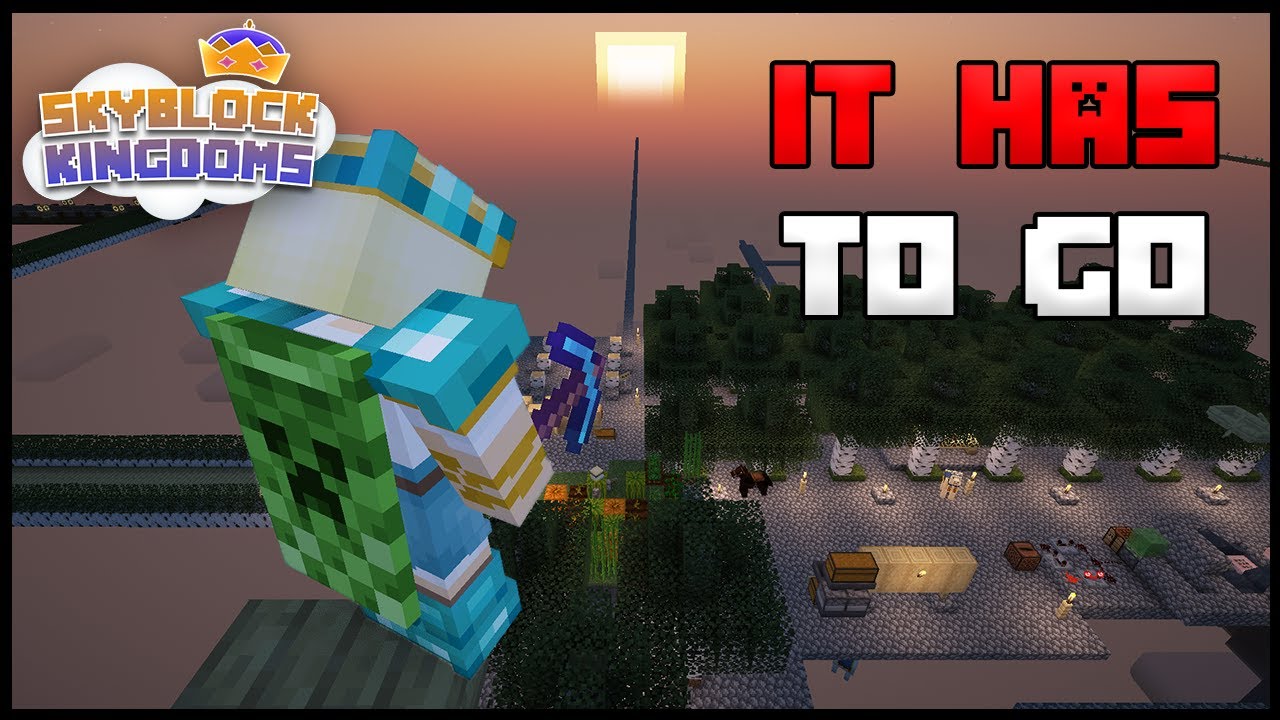 Relaxing and Deleting the Birch Kingdom on Skyblock Kingdoms