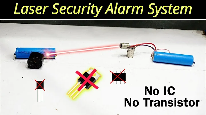 DIY Laser Light Security Alarm System || Without Transistor #securitysystems