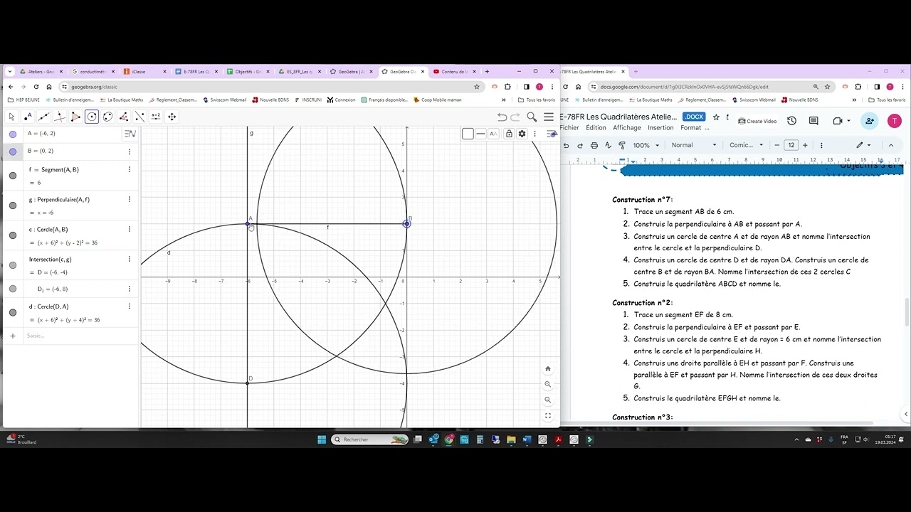 Geogebra n°2 - YouTube