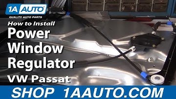 How To Replace Power Window Regulator 98-01 VW Passat