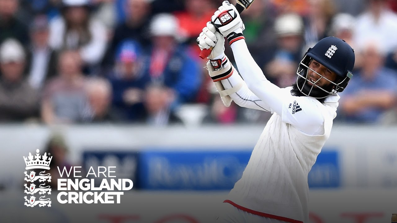 Moeen Ali brings up his 150 with a big six twenty20 world cup 2019