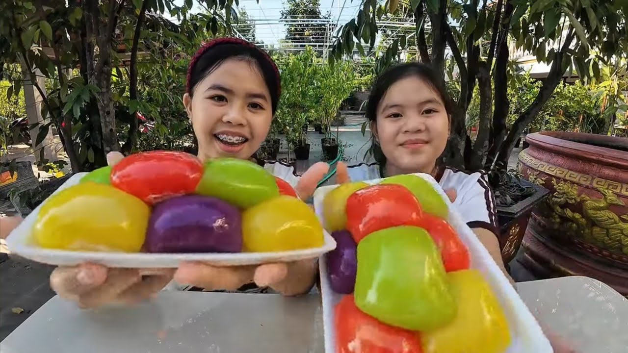 Best Food 🍔 Eating Vietnamese Couples Cake with Duong Cookie 💖🍡🍡🍔