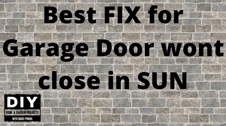 Garage Door wont close in Sun