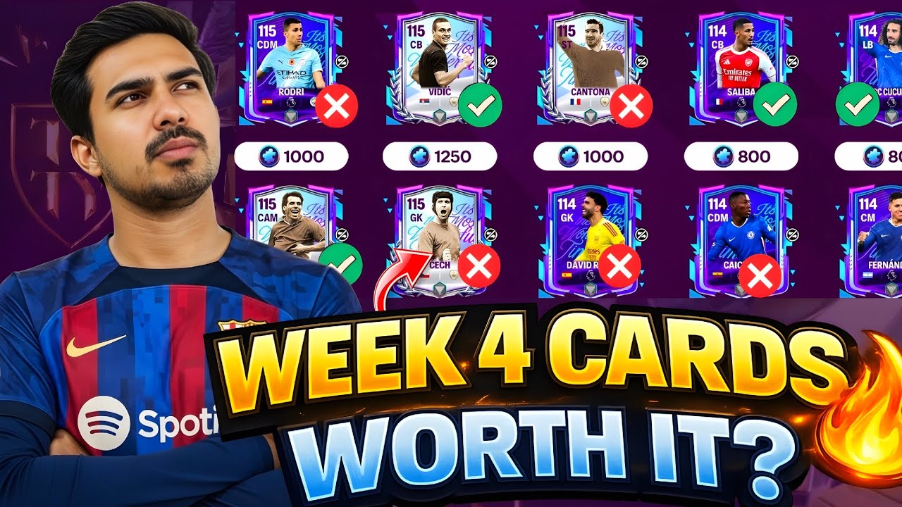 Festive Fixtures Week 4 Cards Review | Vidic, Cech, Cantona | FC Mobile