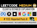 Leetcode MEDIUM 1132 - Reported Posts II DISTINCT ROUND AVERAGE - Explained by Everyday Data Science