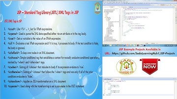 Lesson - 22 : JSP - JSTL XML Tags in JSP