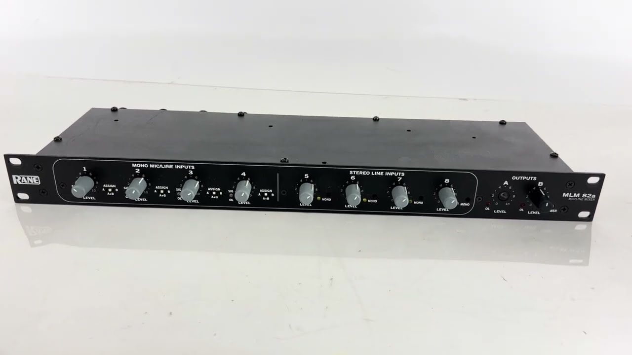 Rane MLM 82a 8-Channel Rackmountable Mic/Stereo Line Mixer