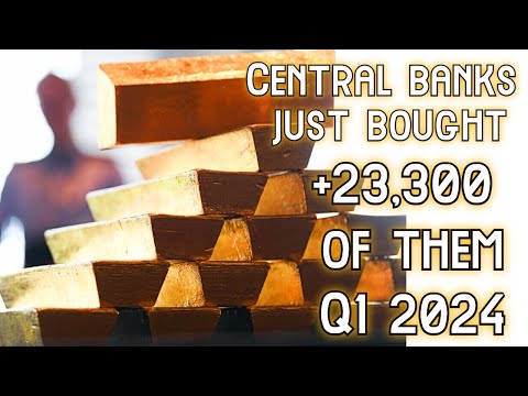 Central Banks Buy Record Gold Bullion Tonnage Q1 2024