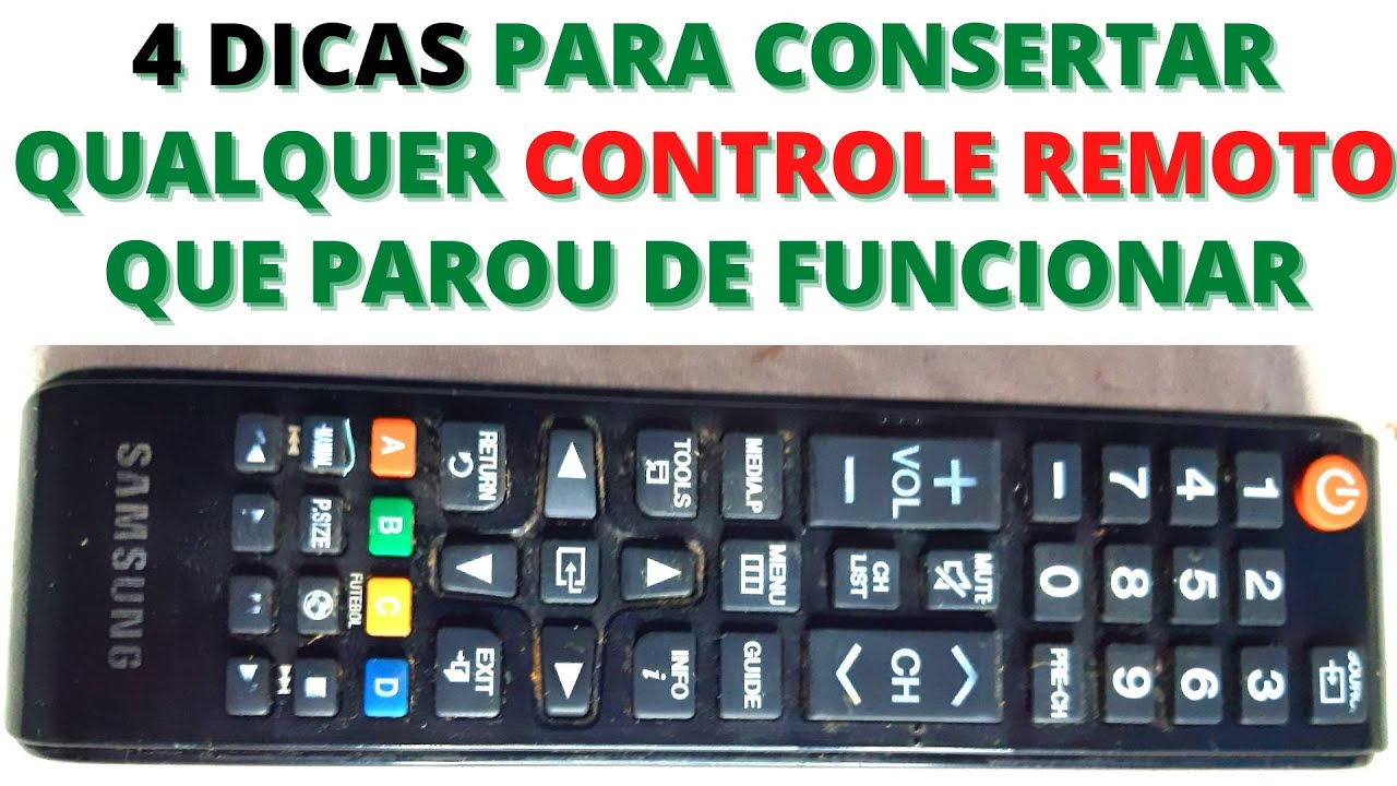 👉 controle remoto parou de funcionar! Siga essas 4 DICAS para consertar e veja como testar ele