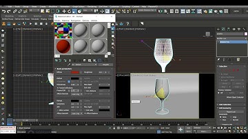 how to make glass material and strawberry juice material  in 3ds max vray