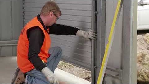How to install a roller door - Jim
