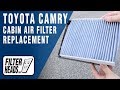 How to Replace Cabin Air Filter 2019 Toyota Camry
