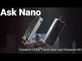 ASK Nano wireless HDMI transmitter and receiver 1080p ,casting from pc/laptop/phone to monitor /tv