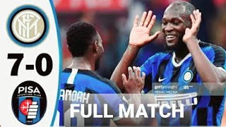 Inter milan vs Pisa 7-0 Full match & all goals 19/9/2020 HD