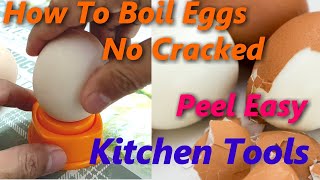 How To Boil An Egg Perfectly Without Cracking Peel Eggs Easily After Boiling - Use Egg Hole Puncher