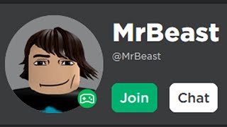 mr beast has a ROBLOX account??
