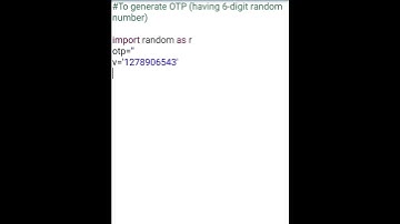 # Generating random number #python #baiscs