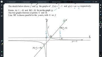 Grade 10 Interpreting graphs (Hyperbola and Straight-line)