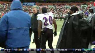 Ed Reed's Jacket Catches On Fire!