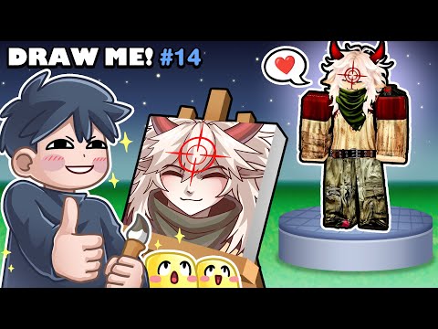 วาดคาแรคเตอร์ทุกคนให้เป็น ลายเส้นอนิเมะ | Roblox : Draw Me! #14