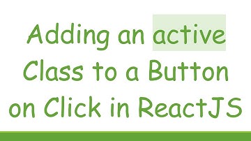 Adding an active Class to a Button on Click in ReactJS