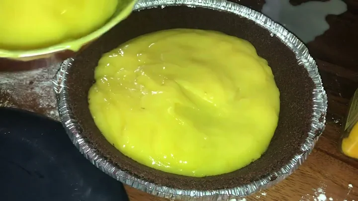 Our first Meyer lemon pie