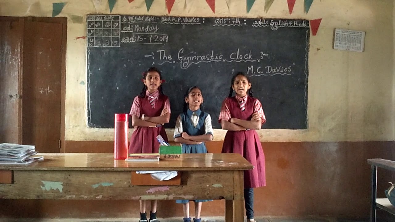 The gymnastic clock poem YouTube