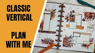 Happy Planner Classic Vertical | Plan with Me | Sep 22 - 28 | @casstheticplans Autumn Splendor