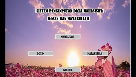 Sistem Penginputan Data Mahasiswa, Dosen dan Matakuliah Menggunakan Array List