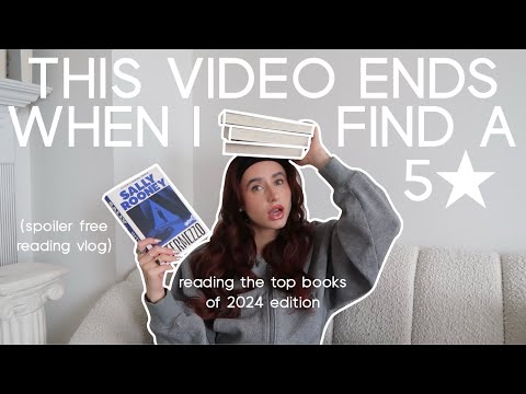 reading the best books of 24 till we find a 5 star ⭐️ (spoiler free reading vlog)