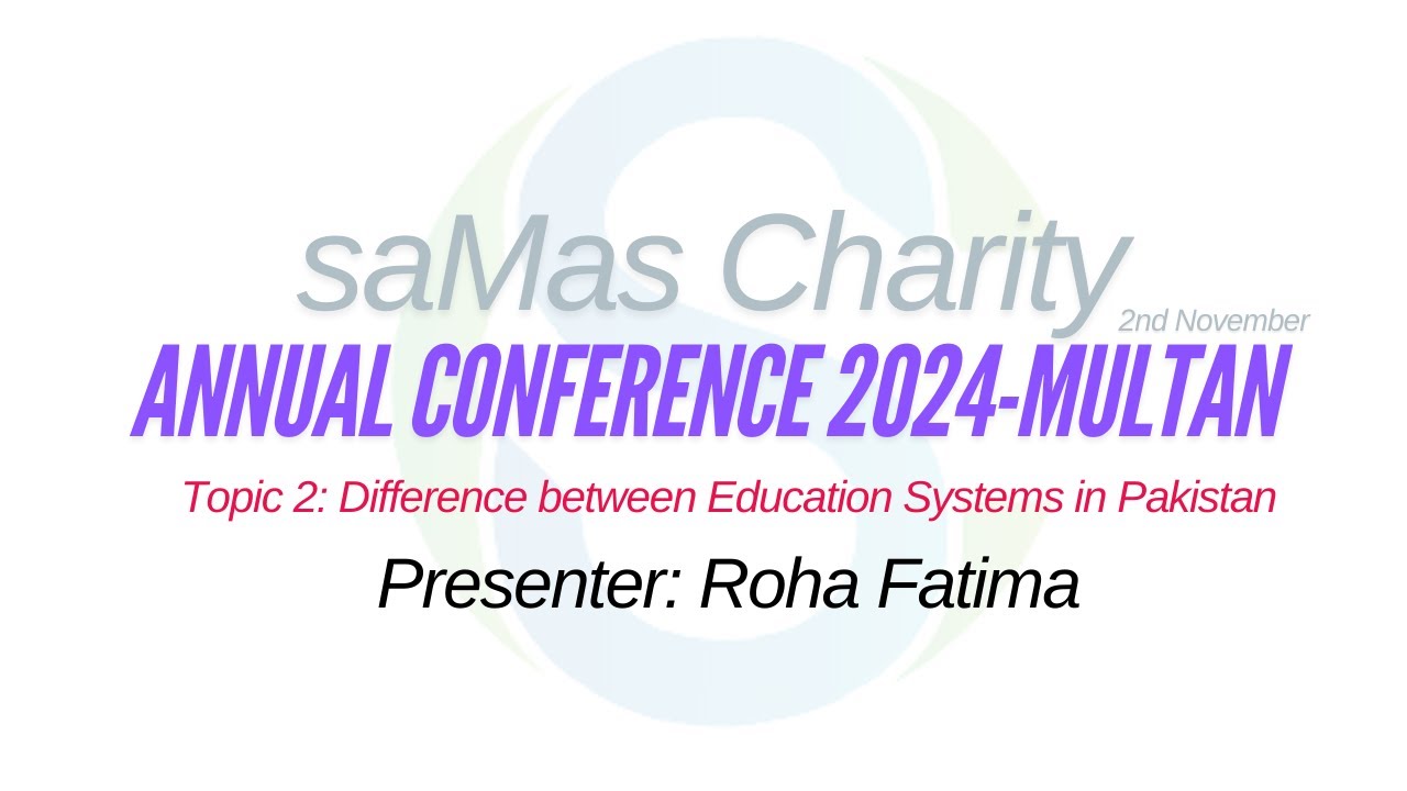 Presenter: Roha Fatima Multan - Topic 2 Difference between Education ...