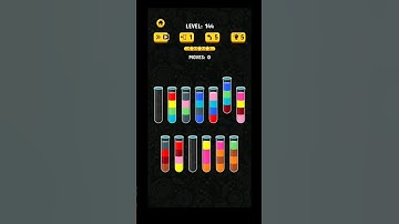 color water sort 3d game level 144 easy to clear