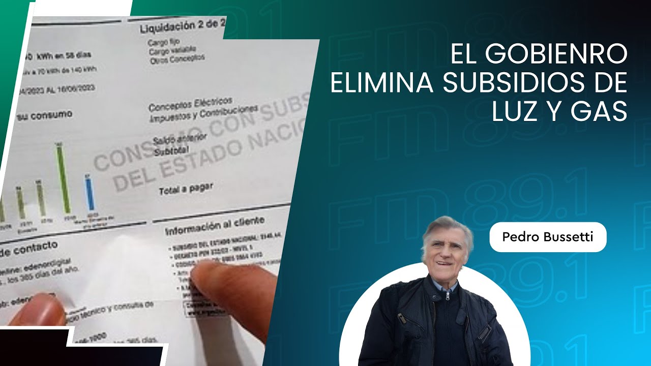 EL GOBIENRO ELIMINA SUBSIDIOS DE LUZ Y GAS - YouTube