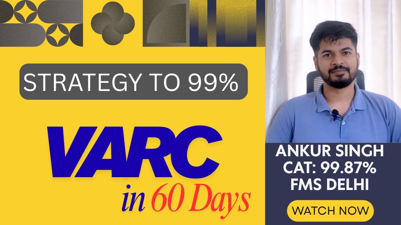 60 Days CAT Strategy for VARC to get 99 percentile in CAT 2025