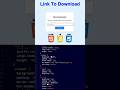 Link to download website in html css js #trending#ytshorts#foryou#webdevelopment#link#shortvideo#c4h