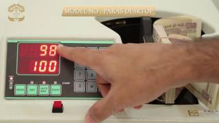 BUNDLE NOTE COUNTING MACHINE - PARAS - Desktop Cont No. 022-4971 1010 / +91 98203 48555/73039 48855