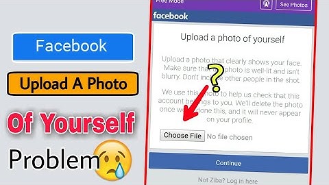 Upload A Photo Of Yourself Facebook Problem Solve 🔥How To Fix Photo Of Self Problem By Top Trick