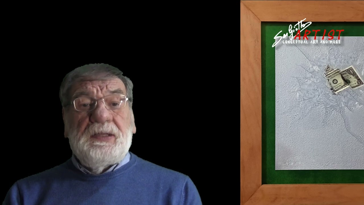 "The dollar planted in the mirror" by SerGiotto Artist (2024)