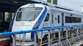 Secunderabad - Tirupati 8 Car Vande Bharat Express Train-18 Trials at Secunderabad Railway Station