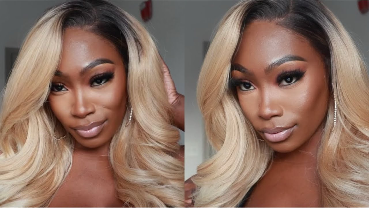 😱 Synthethic WHERE?! GOLDEN BLONDE WIG BEGINNER FRIENDLY Outre Perfect Hairline Geneva 🔥