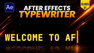 How to Create a Typewriter Effect in After Effects | Text Animation Tutorial - Class 21 (Hindi)