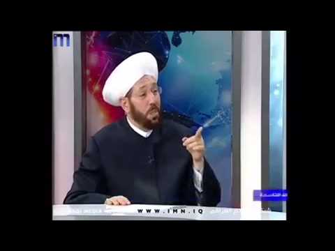مفتي سوريا الشيخ احمد بدر الدين الحسون ان كل دين يدخل بالسيف يخرج بالعصا