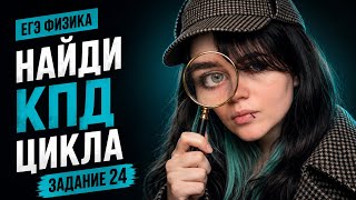 Физика ЕГЭ | Задание 24 – цикл, КПД, адиабата и температуры