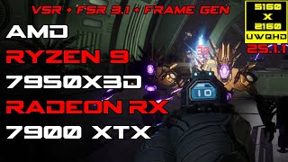 Deadzone Rogue FSR 3.1 Ray Tracing Max Settings Ultrawide 5160x2160 | RX 7900 XTX | R9 7950X3D