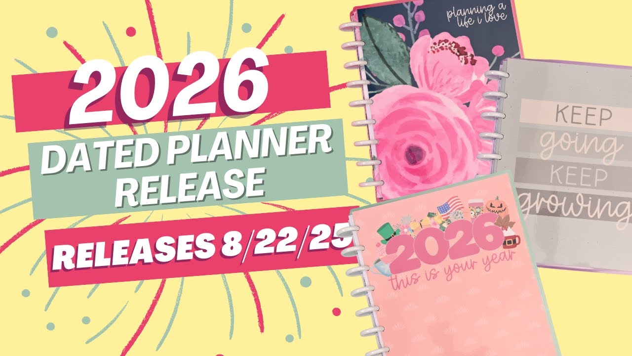 MEET OUR 2026 PLANNERS!- Releases 8/22