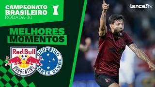 RB BRAGANTINO 4 X 2 CRUZEIRO | MELHORES MOMENTOS | CAMPEONATO BRASILEIRO - 30ª RODADA