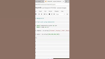 Bar plot using Matplotlib