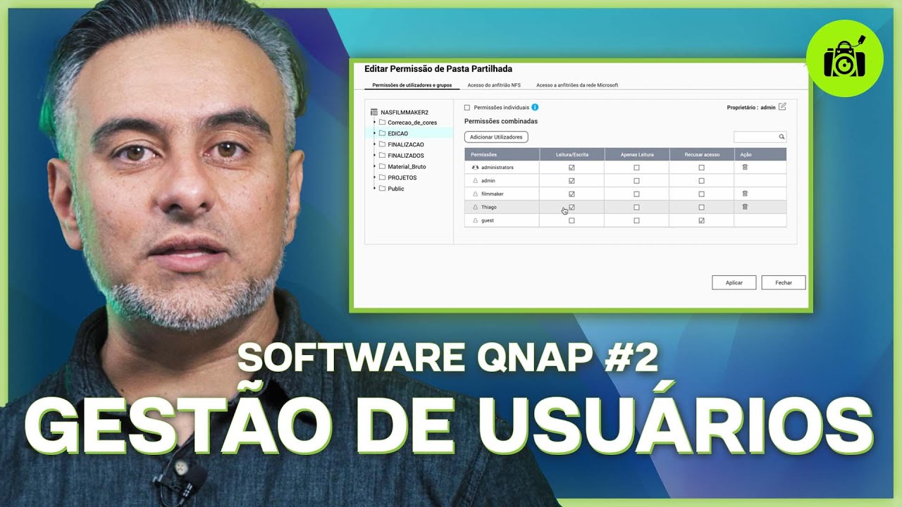 Como funcionam a GESTÃO de USUÁRIOS e PASTAS? | Guia do QNAP NAS
